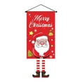 thumbnail image 2 of HomeKingdee Christmas Decorations Indoor,Festival Christmas Door Hanging Flag Santa Snowman Elk Cloth Banner Ornaments Durable Party Household Show Window Decor, 2 of 6