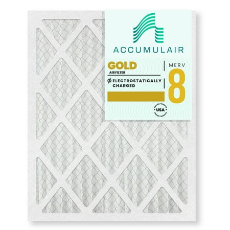 

16.5x25.5x4.5 Accumulair Gold 4.5-Inch Filter (MERV 8) (6 Pack)