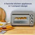 Compact Countertop Oven With Air Fryer, Stainless Steel