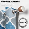 thumbnail image 2 of Blue Grey Outdoor Curtains for Patio Waterproof, Geometric Morocco Quatrefoil Lattice Grommet Curtains for Porch Outside Privacy Drape for Gazebo Garden Pergola, 2 Panels, 54x108in, 2 of 9