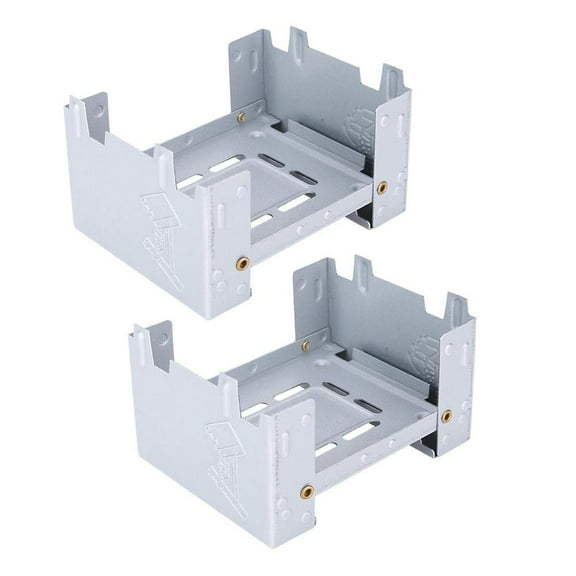 2 Pcs Spirit Stove, Solid Alcohol Fuel Stove Portable Foldable Barbecue Stove for Outdoor Camping Cooker