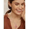 thumbnail image 5 of Bestyle Women Pear-Shaped Necklace Pendant Healing Tree of Life Jewelry Synthetic Cherry Quartz Gemstone Necklace Energy Gifts for Her - July, 5 of 8