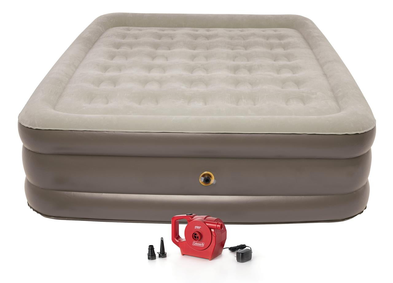 Coleman 18in Raised Air Mattress, with Built-in Pump, Queen