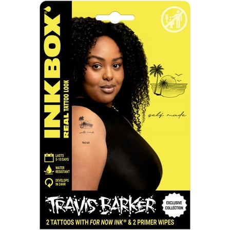 Inkbox Temporary Tattoos, Cali Self, 2 Pack