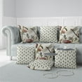 thumbnail image 4 of Fluttering Flora Indoor/Outdoor Pillow with Removable Cover in Green 26x26, 4 of 6