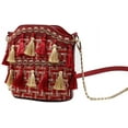 thumbnail image 2 of PIKADINGNIS Ethnic Tassel Sling Crossbody Bag for Women Vintage Shoulder Bags Tassel Nation Woven Handbag Casual Commuter Bag, 2 of 6