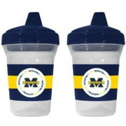 Baby Fanatic Michigan Wolverines 2-Pack Sippy Cup, BPA-Free