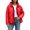 Red, variant on Winter Coats for Women Quilted Ladies Jacket Padded Hooded Zip up Coat Lightweight Warm Outerwear with Pockets Casual Ladies Clothing Winter Fashion Jacket Daily Wear, Black, M