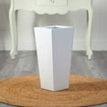 thumbnail image 3 of Nearly Natural 22in. Decorative Metal Tower Planter, White, 3 of 3