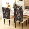 thumbnail image 3 of Decorative Chair Back Cover One Size x6 Chair Cover Dining Chair Slipcovers Chair Back Decoration Festival Chair Decoration Christmas House Pattern, 3 of 6