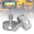 thumbnail image 2 of lixuesong Aluminum Alloy Thumb Screw Camera Tripod Head Adjustment Screw 1/4inch Interfaces for DSLR and Lighting Equipment, 2 of 3