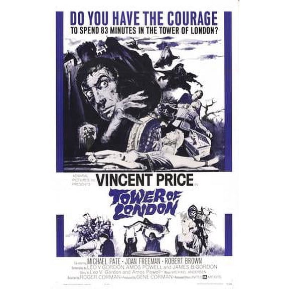 Tower Of London Movie Poster Art Poster 24x36 Unframed, Age: Adults, Rectangle Poster Time