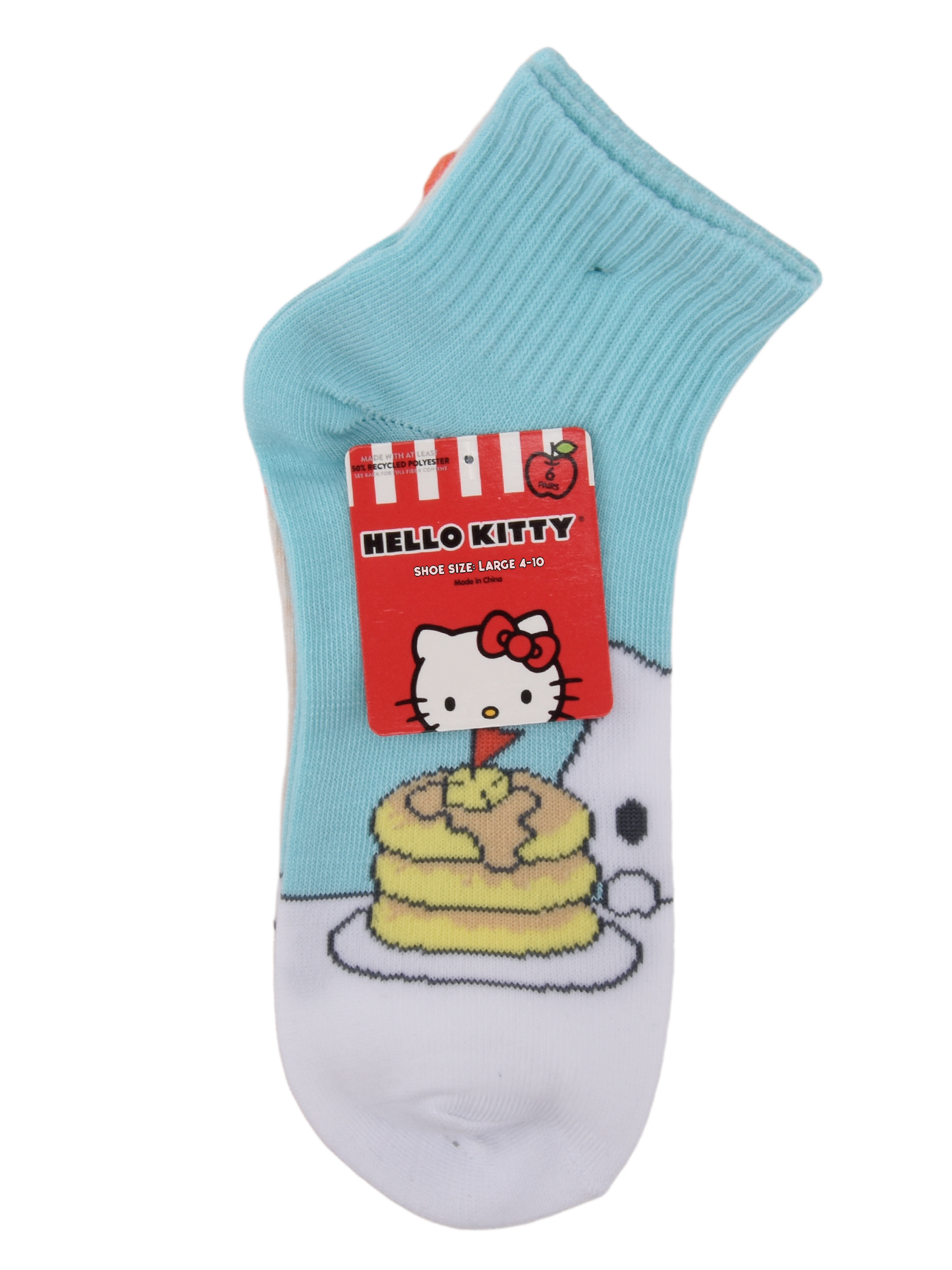 Hello Kitty Girls 6-pack Ankle Socks, Sizes S-L