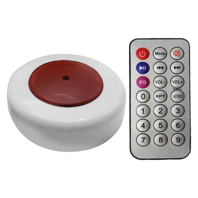 jifeng Machine à Pets Créative Multiples Effets Sonores Cadeau pour Enfants Accessoires de Blague Télécommande Blanc Rond