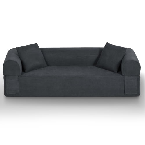 Sofa de 3 asientos sin huesos, sin necesidad de ensamblaje, sofá moderno para salas pequeñas, apartamentos y oficinas