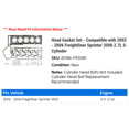 thumbnail image 2 of Head Gasket Set - Compatible with 2002 - 2006 Freightliner Sprinter 3500 2.7L 5-Cylinder 2003 2004 2005, 2 of 2