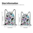 thumbnail image 2 of Pofeuu Monster High for Water-Resistant 210D Drawstring Bag Compact Foldable Design Gym Yoga Travel Essentials Lightweight Carryall-Small, 2 of 6
