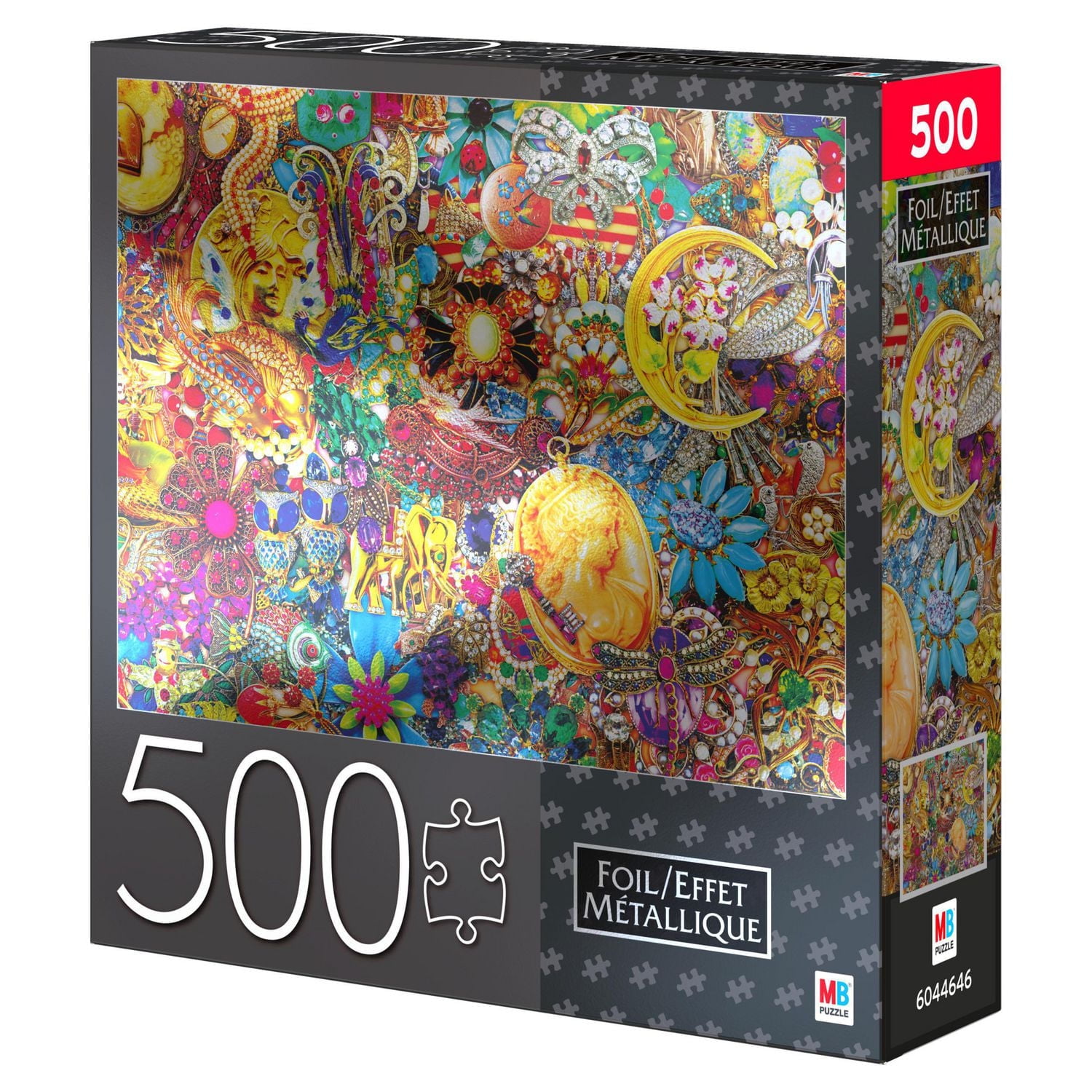 500-Piece Jigsaw Puzzle with Foil Accents, Jewelry Jumble