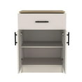 thumbnail image 2 of Pemberly Row Cabinet with 1-Drawer 2 Interior Shelves 2 Doors in Beige, 2 of 8