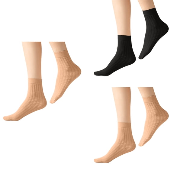 Nooxsoe Long Socks for Women Solid Color Casual Athletic Breathable Stretchy Socks Women Outdoor Soft Comfortable Sock Beige One Size
