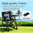 thumbnail image 2 of Avaar Outdoor Folding Rocking Camp Chair w/Cup Holder, 400lbs Capacity, Indigo Blue, 2 of 9