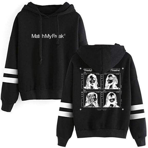 Tinashe Match My Freak Pullover Hoodie Long Sleeve Pocketless Sweatshirt Casual Streetwear Clothes