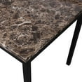 thumbnail image 3 of FurniFact Modern Faux Marble Dining Table – Black Kitchen & Dining Room Tables, 3 of 6