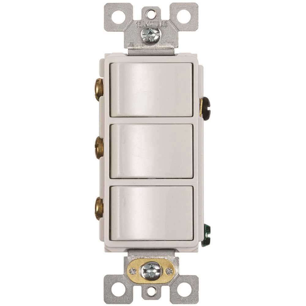 Broan-NuTone P3RW 3-Function Rocker Switch Wall Control for Bathroom Exhaust Fan