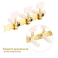 thumbnail image 4 of Fdit Guitar Parts,3+3 Acrylic Classical Guitar String Tuning Peg Tuners Machine Heads Gold, String Tuning Pegs, 4 of 8
