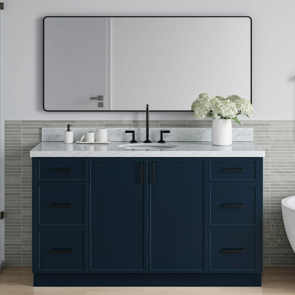 Ariel K61cwovo Kelly 60" Free Standing Single Basin Vanity Set - Blue