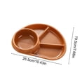 thumbnail image 3 of Rewenti Plateau de Repas Sectionné pour la Rentrée et Ensemble d'Assiettes Légères en Plastique et de Couverts pour la Rentrée, Conçu pour Prévenir le Transfert des Saveurs, 3 of 6