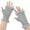 Grey, variant on Windproof Gloves Winter Half Finger Gloves Plush Fabric Soft Warm Korean Style Windproof Cold proof Velvet Anti slip 1 Pair Women Winter