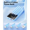 thumbnail image 2 of Cargador portátil RONEGN Power Bank de 20000 mAh con cable incorporado, 2 of 8