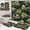 Fj4325, variant on 4 Pcs Bathroom Sets with Shower Curtain and Rugs, Kids Car Tractor Truck, Bathroom Decor Construction Cool Cute Green Shower Curtain Sets for Bathroom Decor