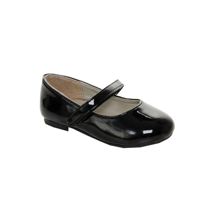 Black Patent Mary Jane Shoes - Pazitos Girls Black Patent All American Mary Jane Shoes