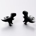 thumbnail image 3 of Body Candy 20G Stainless Steel Black Acrylic Tyrannosaurus Rex Dinosaur Pierced Stud Earrings Set for Women Men, 3 of 8