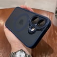 thumbnail image 1 of New Strong Shockproof Protect Phone Case for iPhone 16 15 14 13 12 11 Pro Max 16 Plus Translucent Matte Magsafe Magnetic Cover Blue For iPhone 15 Pro, 1 of 6