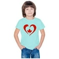 thumbnail image 4 of Piuwrlz Summer Short T Shirt Sleeve Kid Girl Boy Light Blue T-Shirt Cotton Crew Neck Shirt Top Light Blue Size 9 Years, 4 of 5