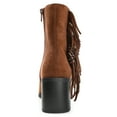 thumbnail image 3 of Journee Womens Noriah Inside Zip Stacked Heel Booties, 3 of 8