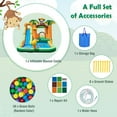 thumbnail image 4 of Aimee Lii Monkey Themed Inflatable Water Slide Bouncer with Splash Pool, 181" x 112" x 90.5", 4 of 8
