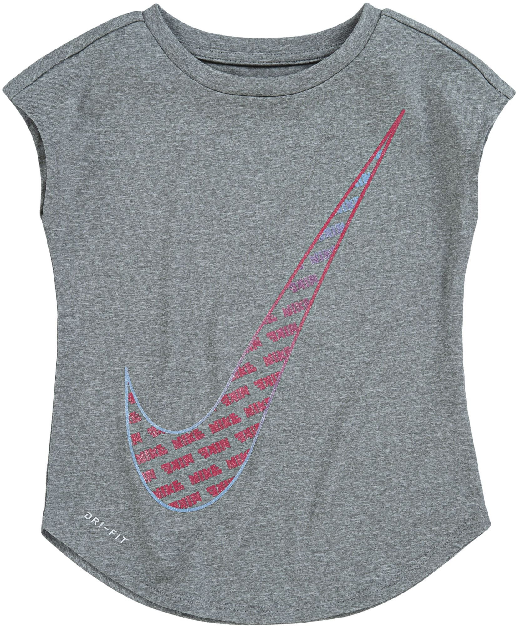 Nike Little Girls' Dri-FIT Swoosh T-Shirt - Walmart.com