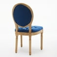 thumbnail image 5 of Knubmt Set of 2 Wood Frame Side Chair Velvet Armless Dining Chair for Living Room, Dining Room, Blue, 5 of 11