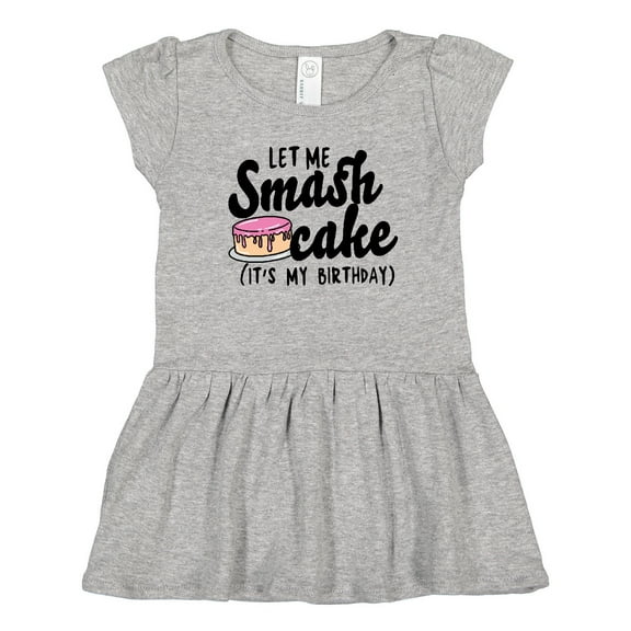 Inktastic Let Me Smash Cake Its My Birthday Girls Toddler Dress