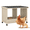 Nesting Box-2 holes, variant on TIMHAKA 96” Outdoor Large Chicken Coop, Wooden Chicken Run w/ Cover for 12 Chickens, Gray