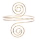 thumbnail image 1 of Anillo de brazo estilo punk para mujer, de metal en espiral, con forma de círculo, plateado, 1 of 5