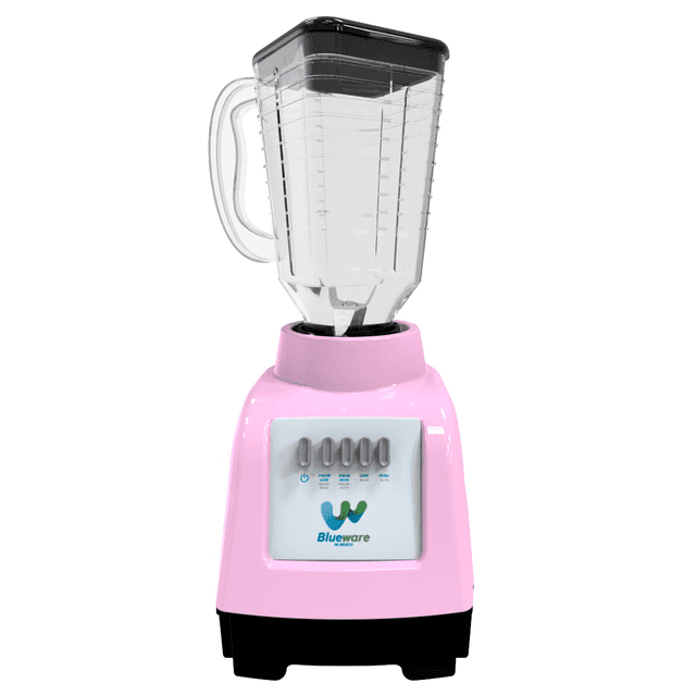 Licuadora Blueware 400 Watts Rosa Vaso de Plastico 1.25 lts