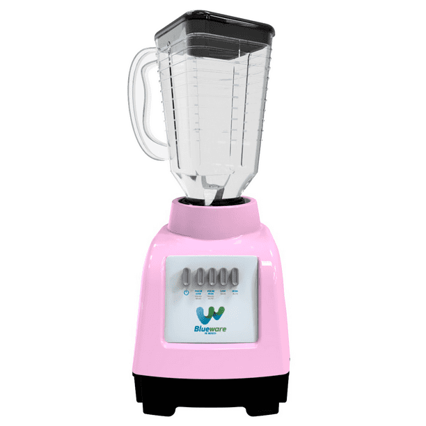 Licuadora Blueware 400 Watts Rosa Vaso de Plastico 1.25 lts