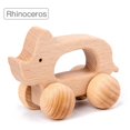 thumbnail image 1 of Carro de madera Montessori 3D para niños, juguete educativo de madera para Aprendizaje de coordinación intelectual temprana, tren giratorio, autobús, DIY Fivean unisex, 1 of 2