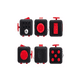 thumbnail image 2 of "Fidget Cube - Juguete Anti Estrés negro con rojo ", 2 of 3