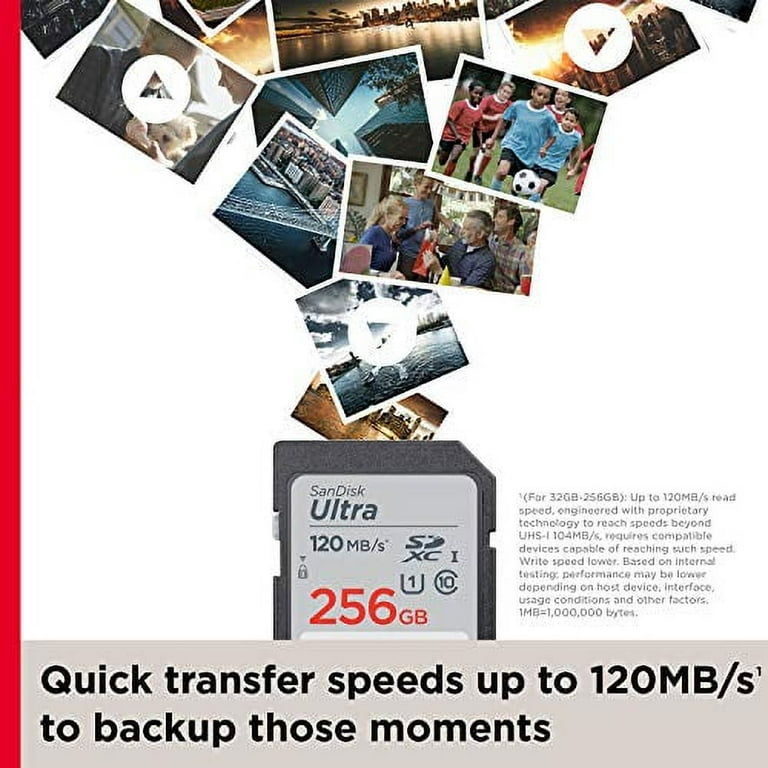 SanDisk 32GB Ultra SDHC UHS-I Memory Card - 120MB/s, C10, U1 SanDisk 32GB Ultra SDHC UHS-I Memory Card - 120MB/s, C10, U1